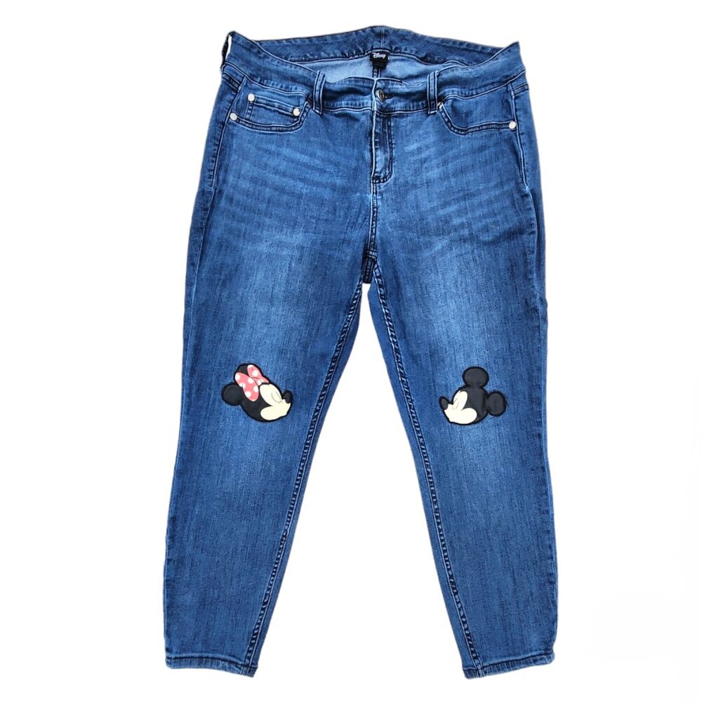 Disney High Rise Skinny Jeans Mickey & Minnie
